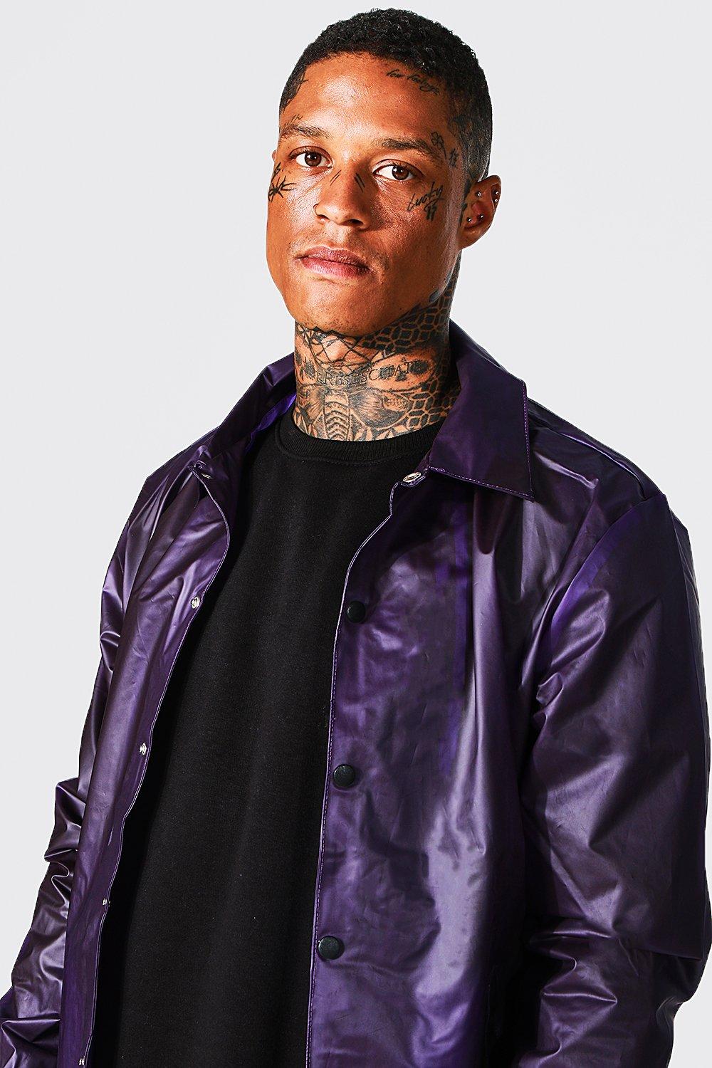 Rubber on sale jacket mens