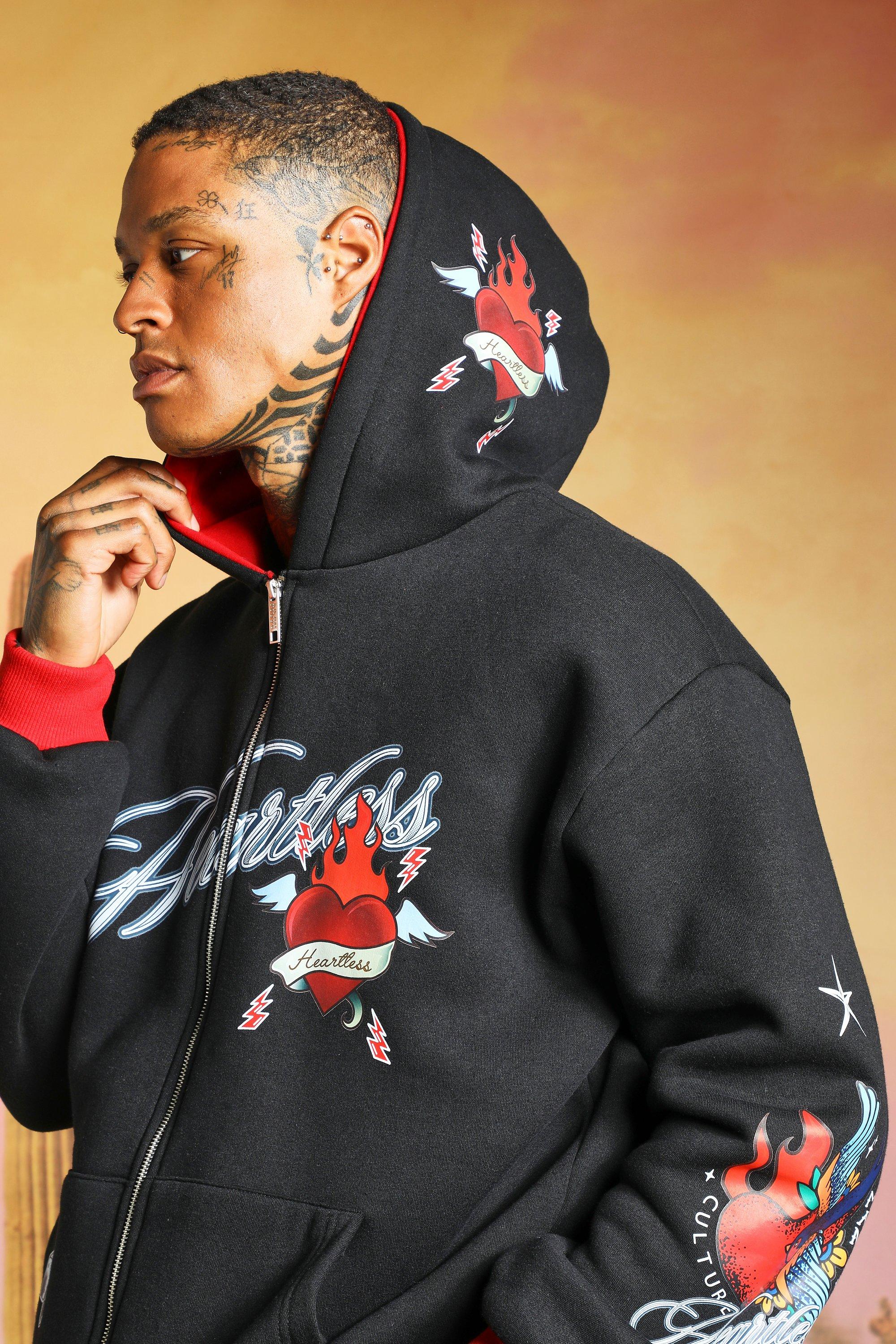 Graphic Zip Up Hoodies & Jackets