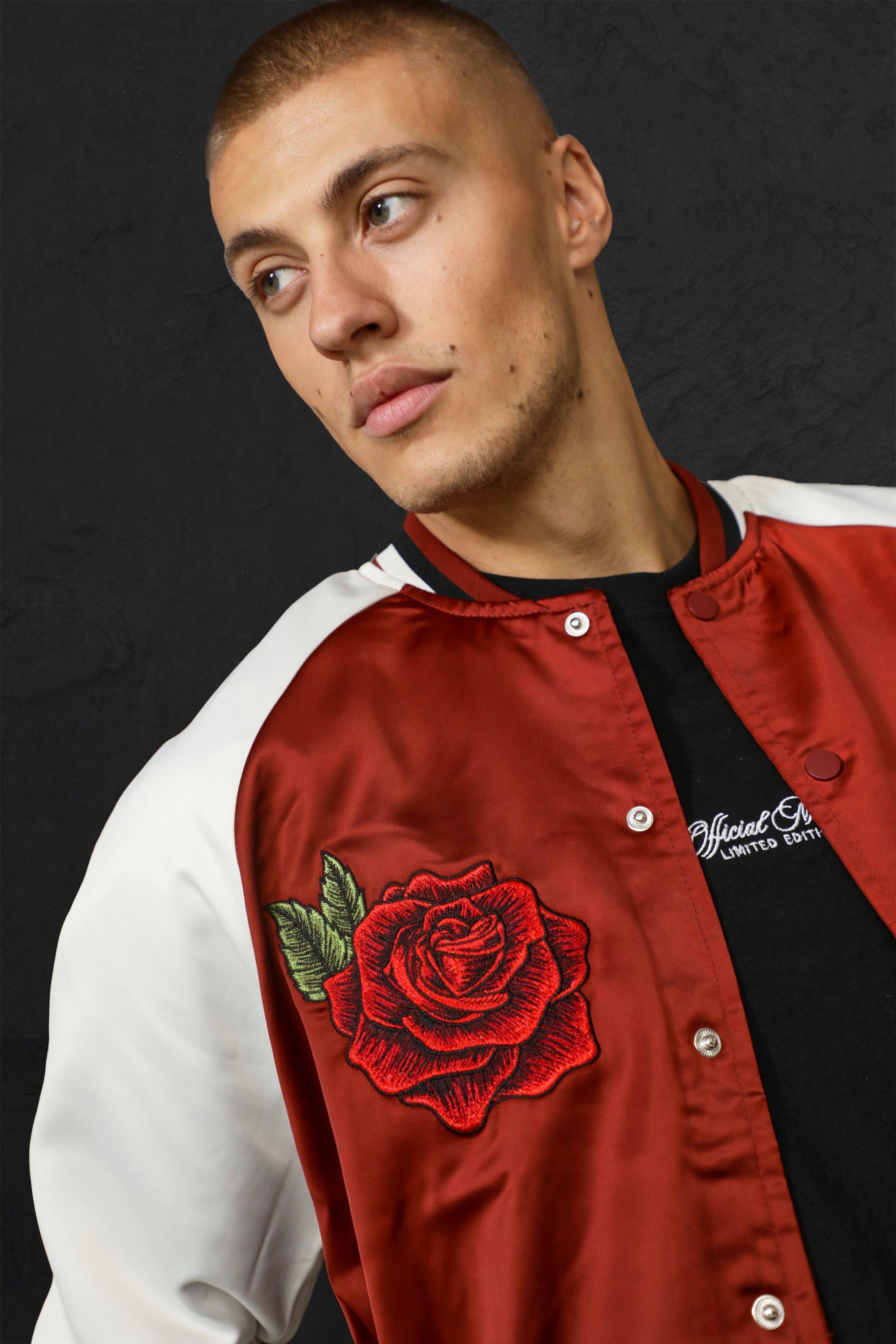 ROSE SATIN SOUVENIR JACKET