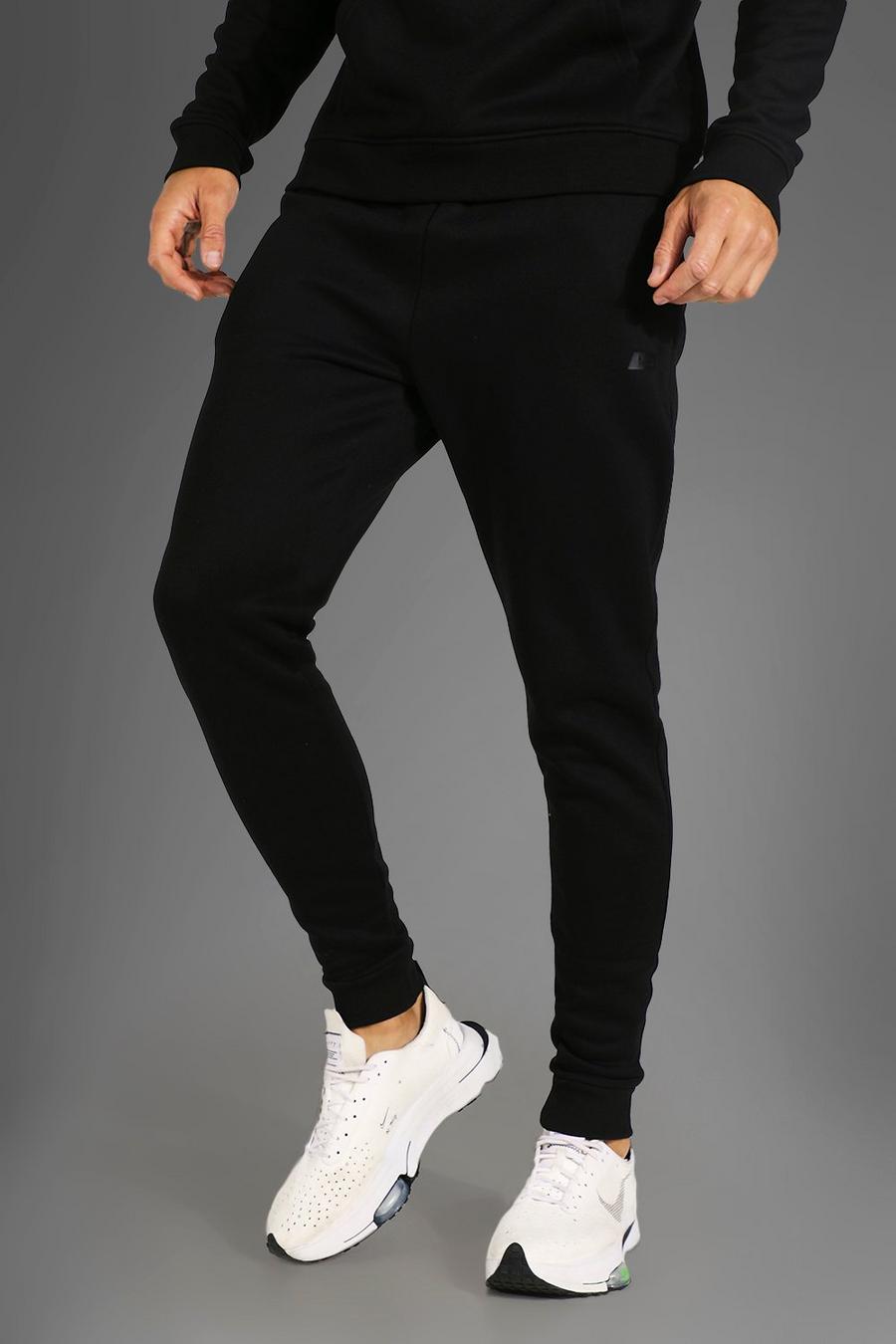 Black Tall Man Active Gym Joggers image number 1