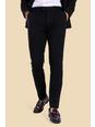 Black nero Jersey Skinny Suit Trousers