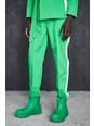 Green Skinny Suit Trousers