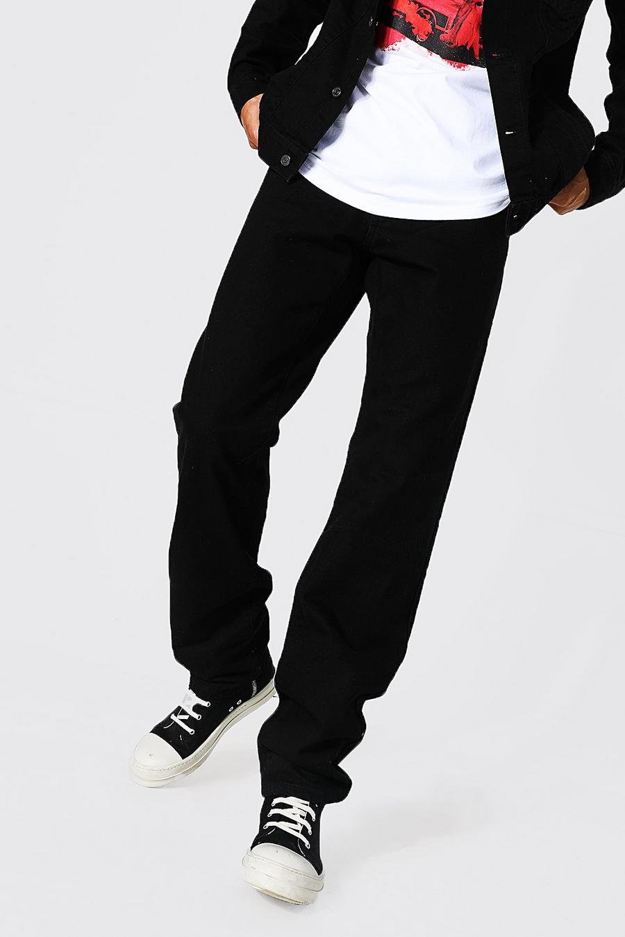 Washed black Tall - Jeans med ledig passform image number 1