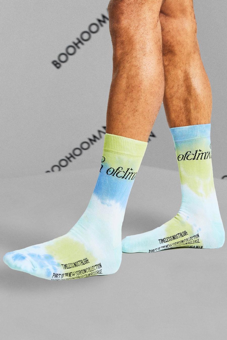 Multi Tie Dye Offcl MAN Tube Socks image number 1