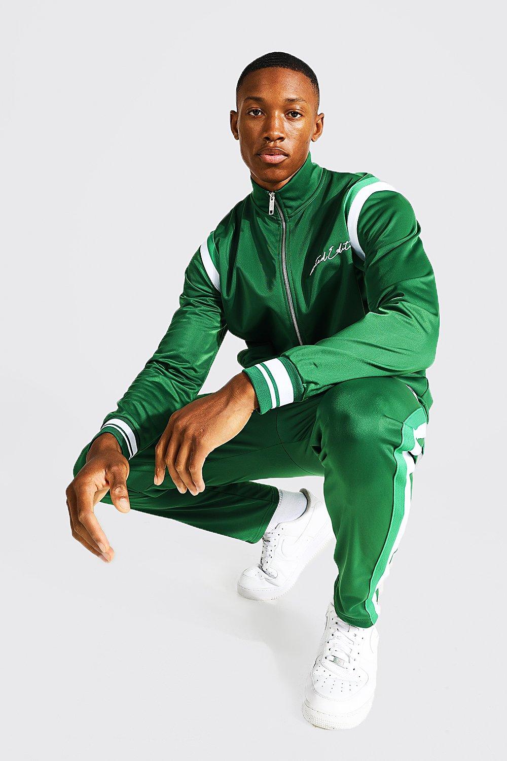 Bright green tracksuit cheap