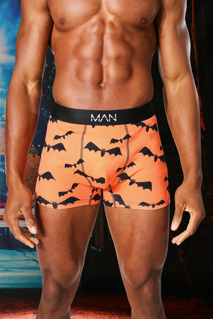 Black Halloween Man Dash Bat Print Trunk image number 1