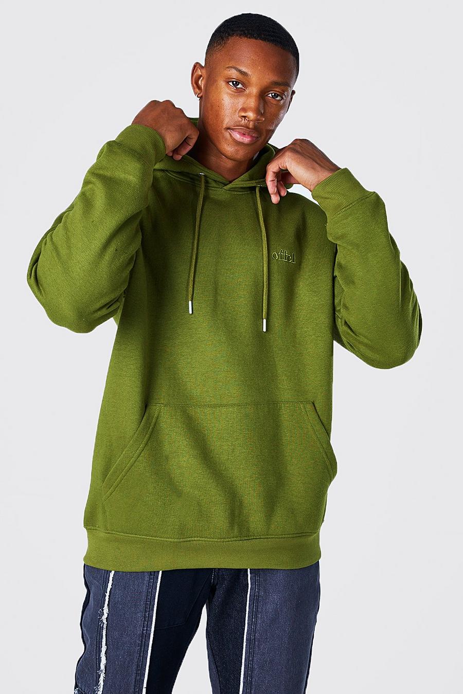 Khaki Offcl Over The Head Hoodie image number 1