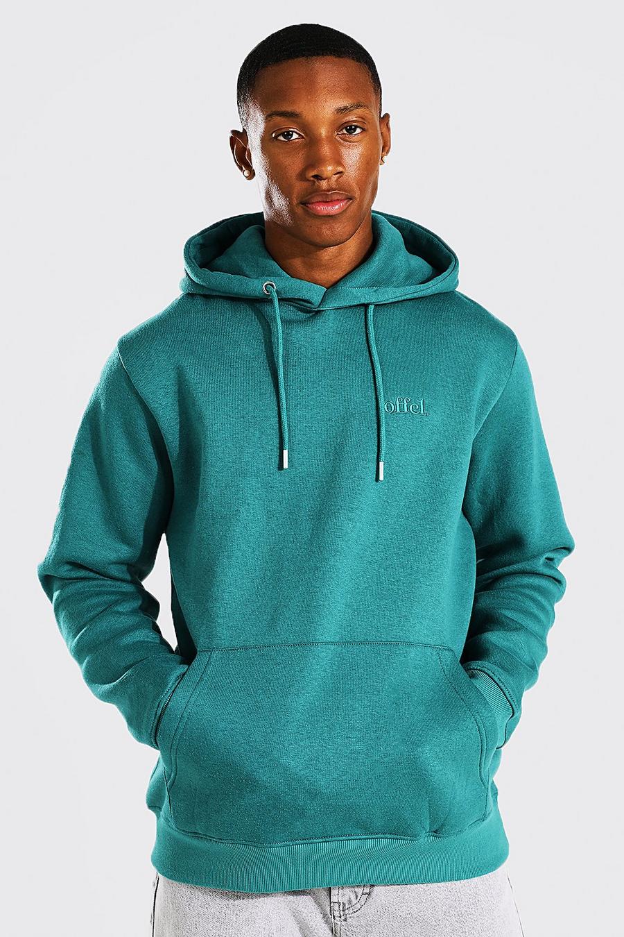 Sudadera con capucha Offcl, Teal verde image number 1