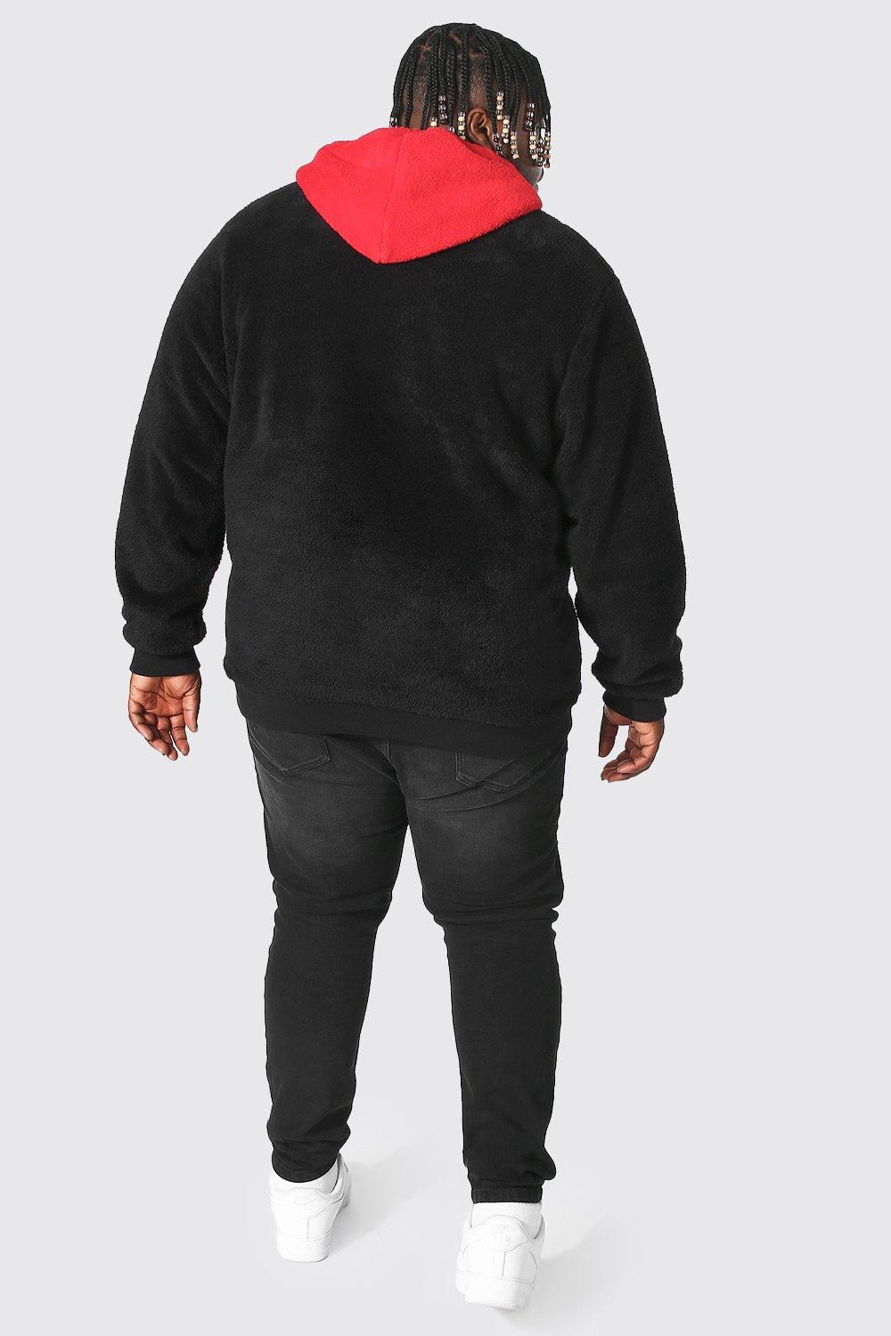 Borg hoodie men clearance