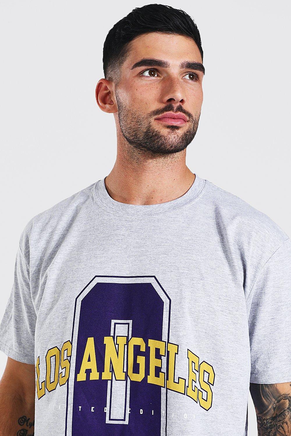 Oversized Los Angeles Varsity Graphic T-shirt