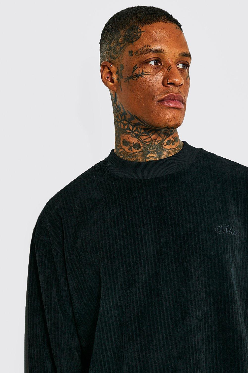 Mens on sale velour pullover