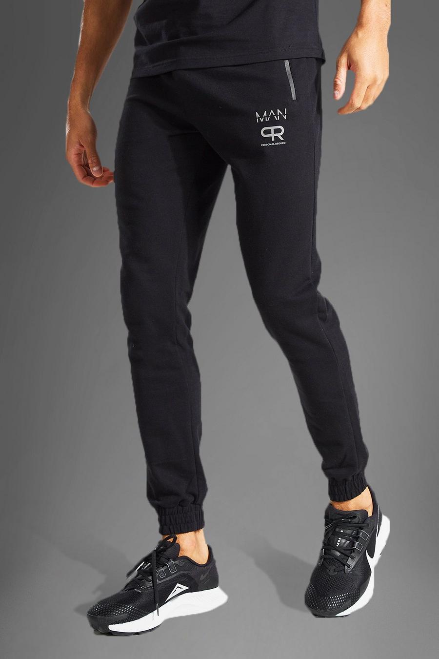 Pantalón deportivo MAN Active con estampado reflectante, Black negro