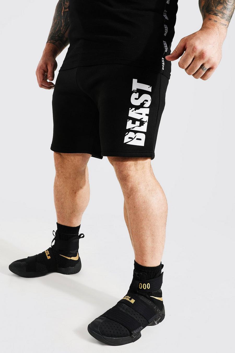Man Active X Beast Sport-Shorts, Schwarz black image number 1