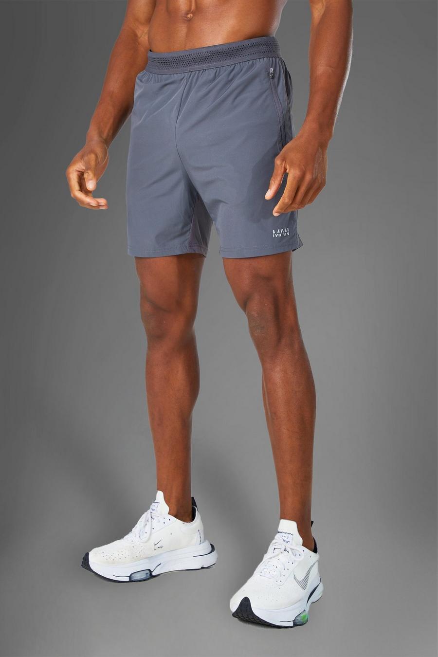 Man Active Shorts, Charcoal grey image number 1