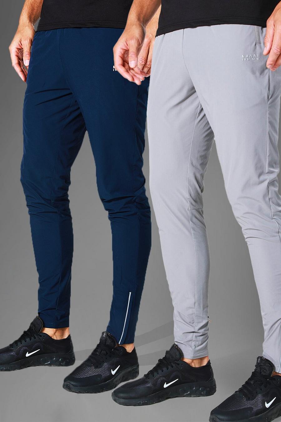 Pack de 2 pantalones de chándal Tall MAN Active ligeros, Light grey gris image number 1