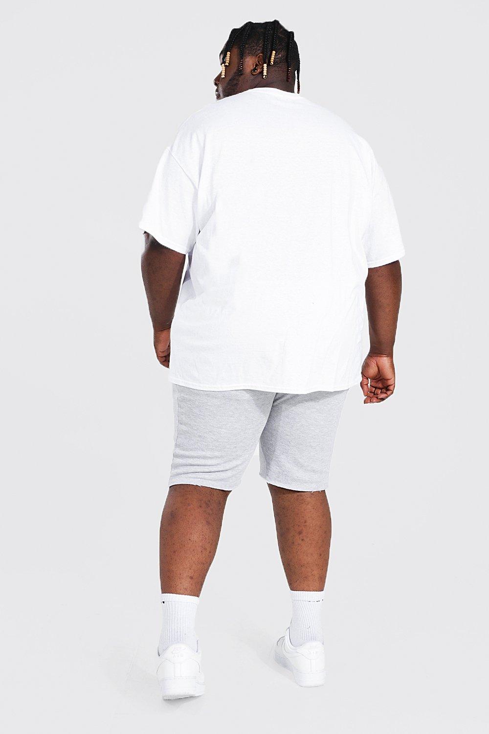Plus Size Raw Hem Jersey Short boohoo AU