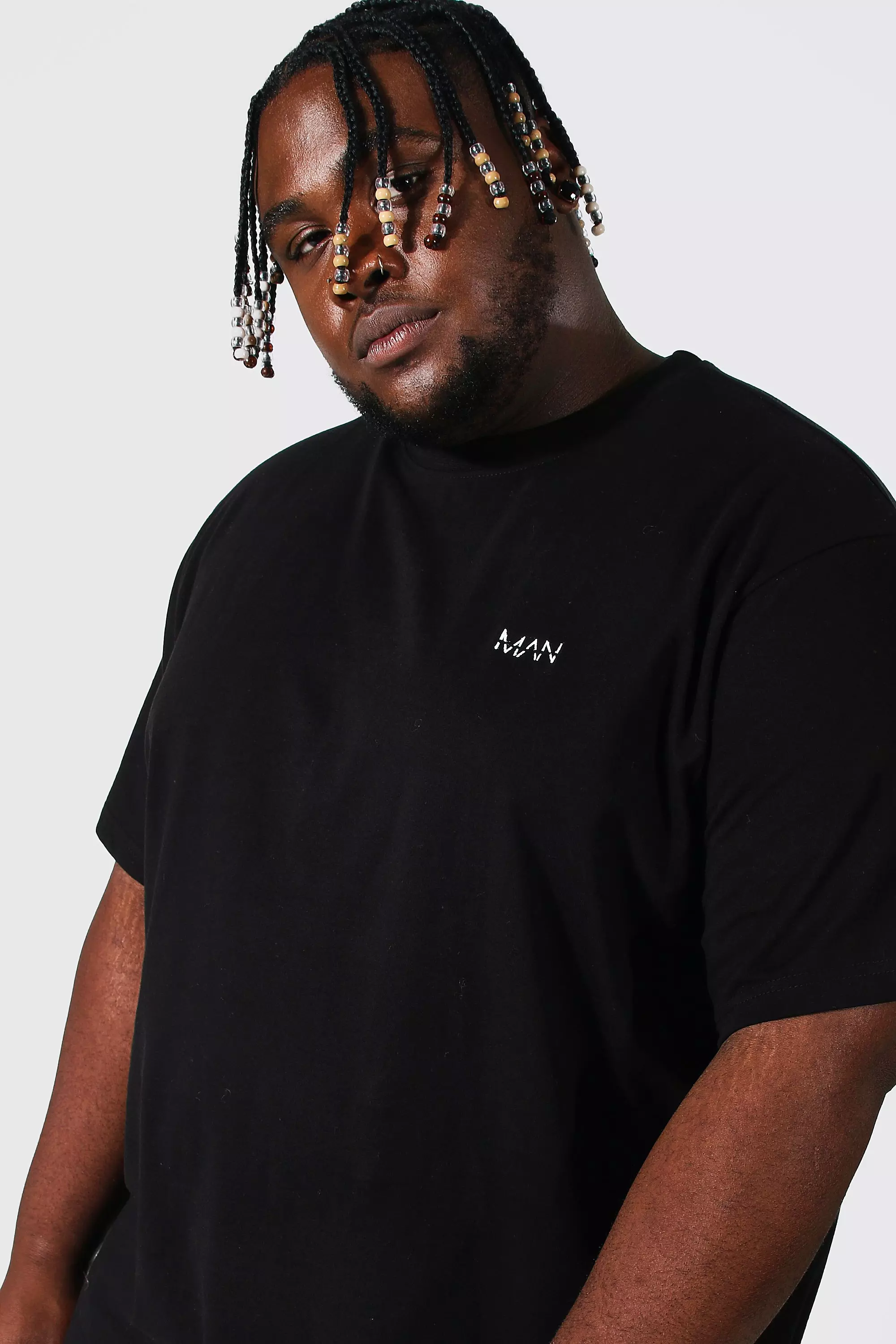 Black Plus Size Man Dash T-shirt alternative image