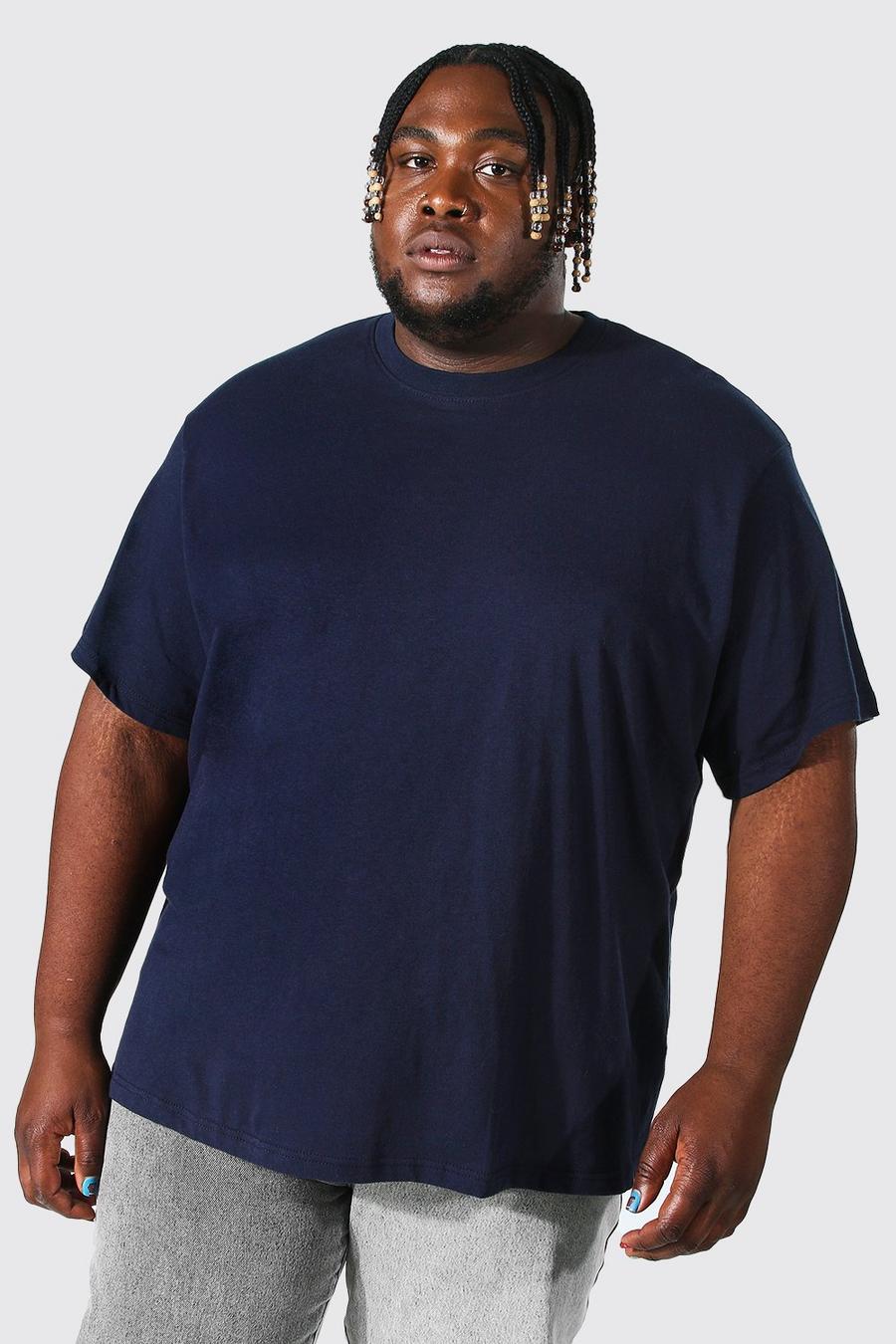 Grande taille - T-shirt basique, Navy marineblau image number 1