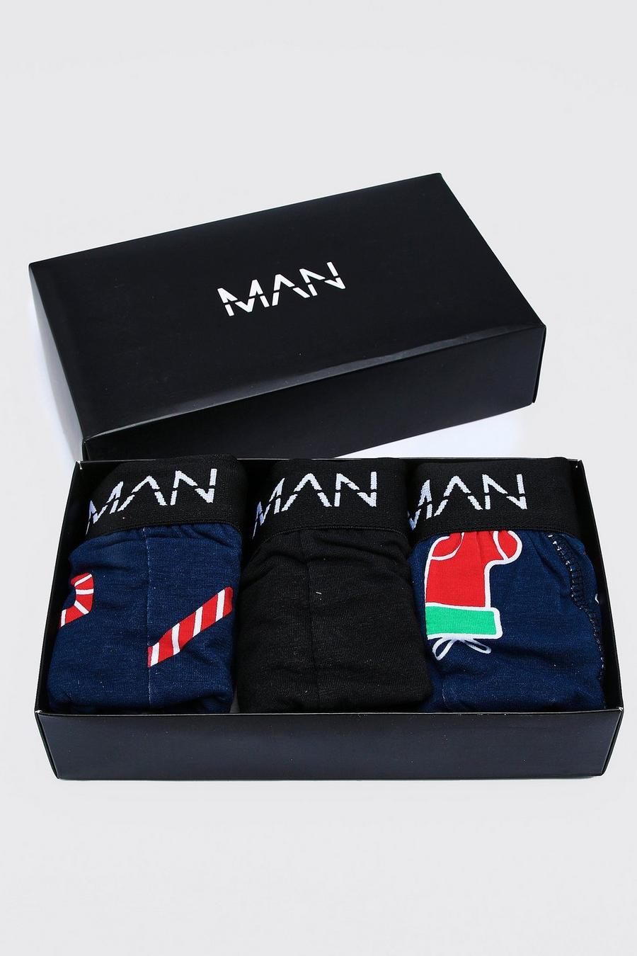 3er-Pack Man-Dash Weihnachts-Boxershorts, Multi image number 1