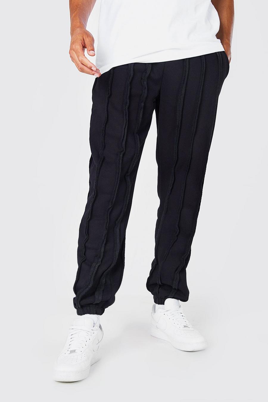Black Tall All Over Pintuck Loose Fit Jogger image number 1