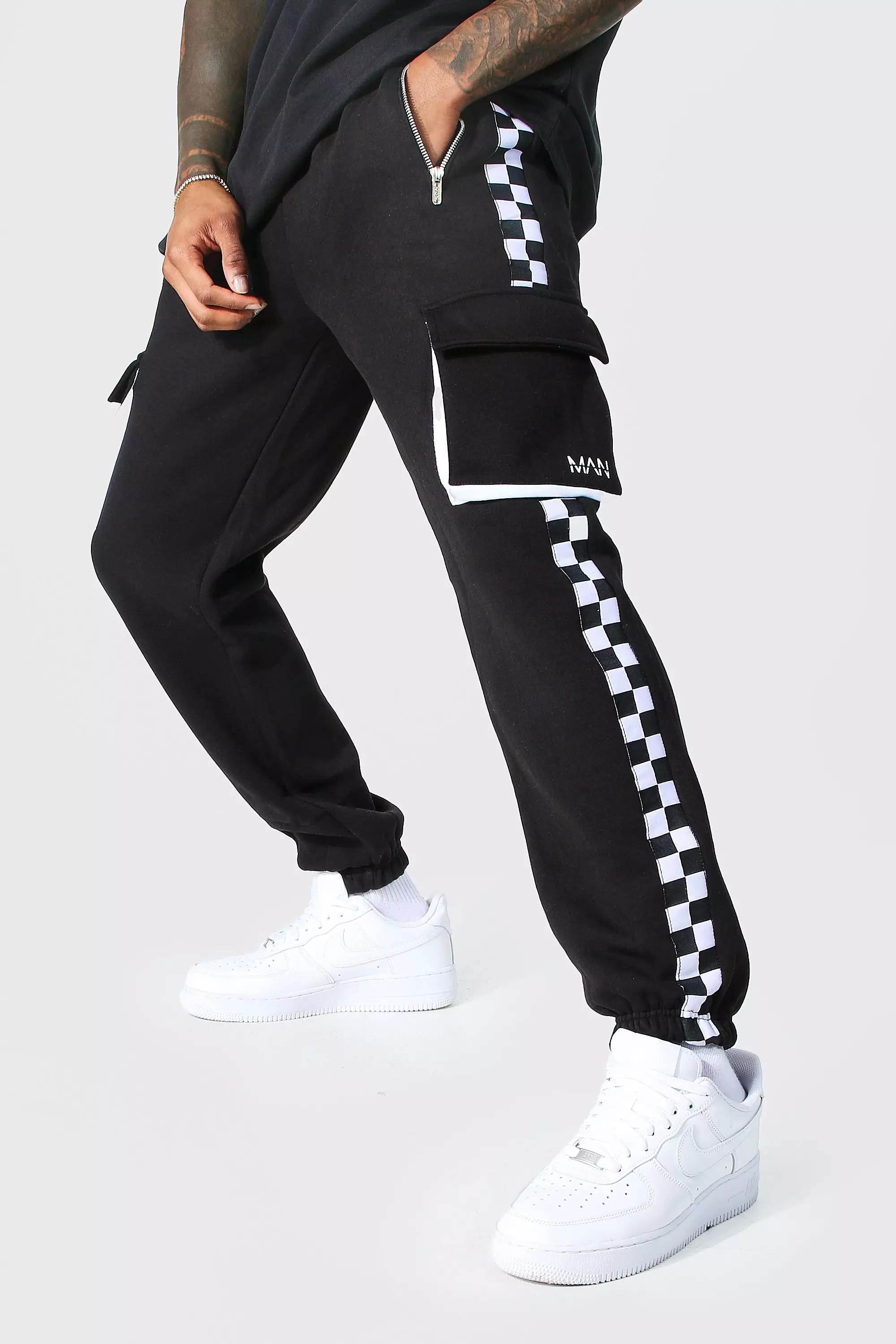 Vans best sale checkerboard sweatpants