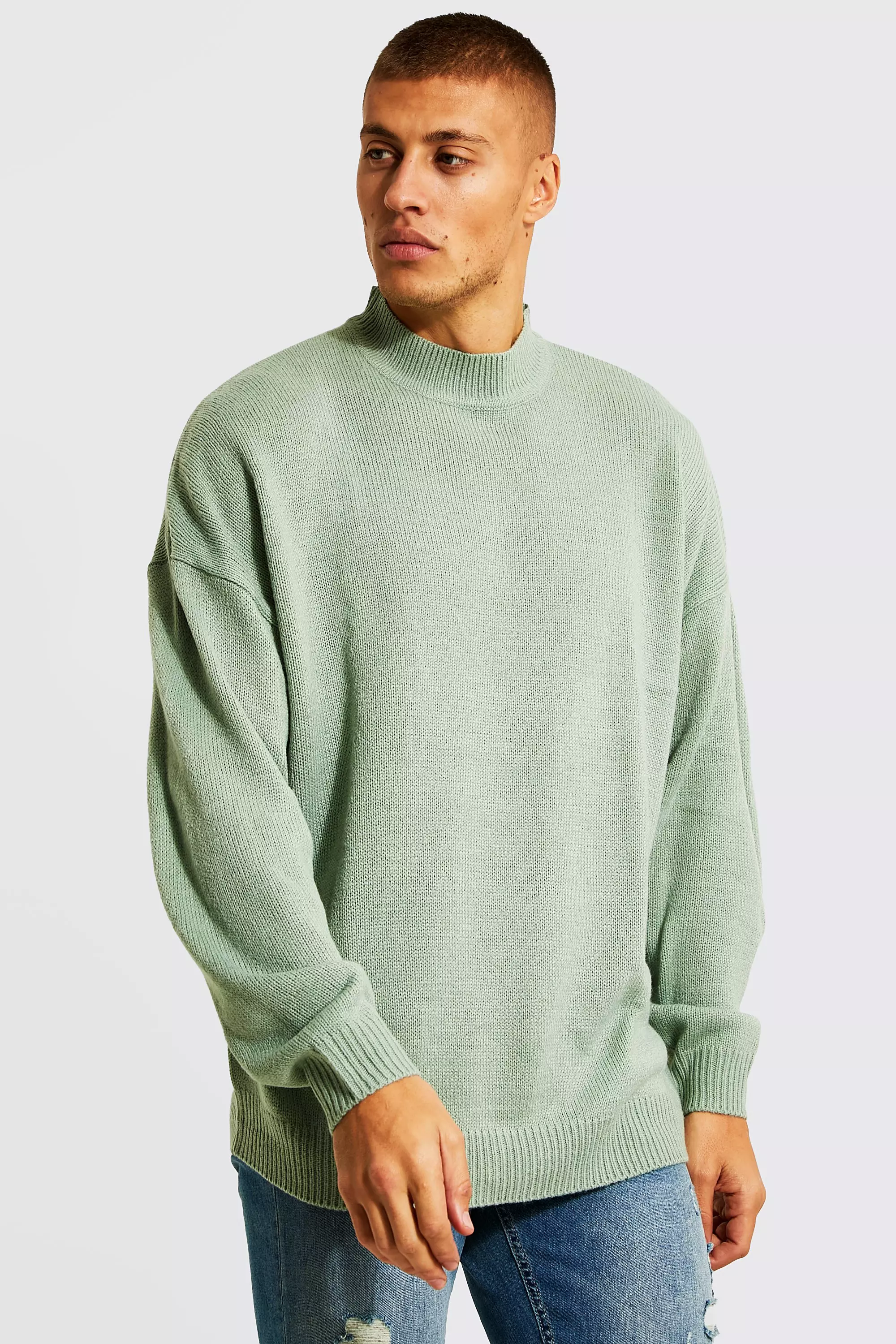 Mens oversized sale knitted jumper