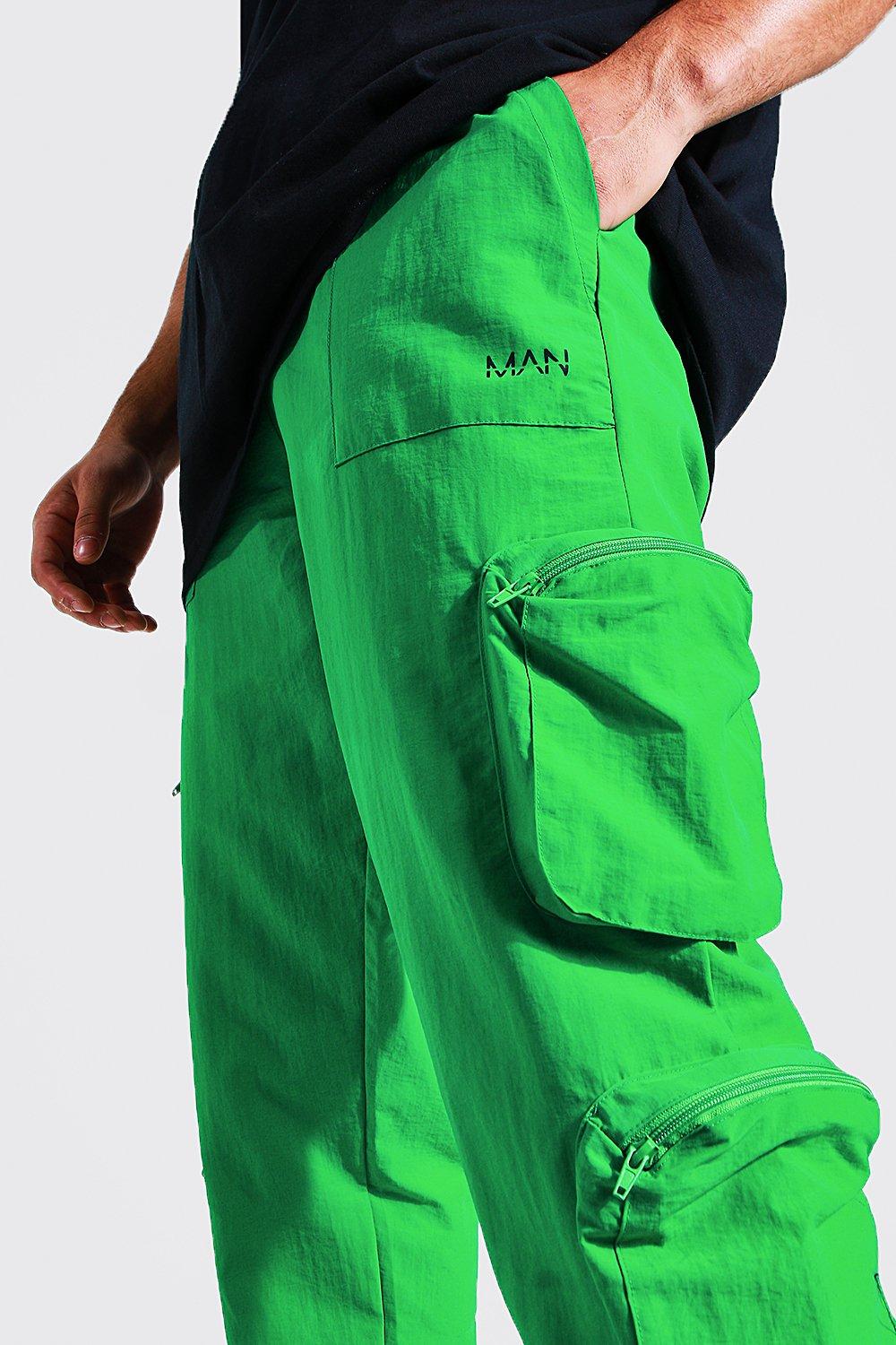 Neon Shell Cargo Pants