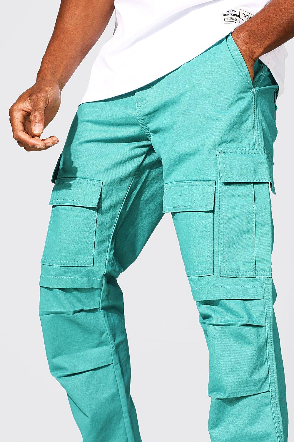 panel wide leg cargo pant