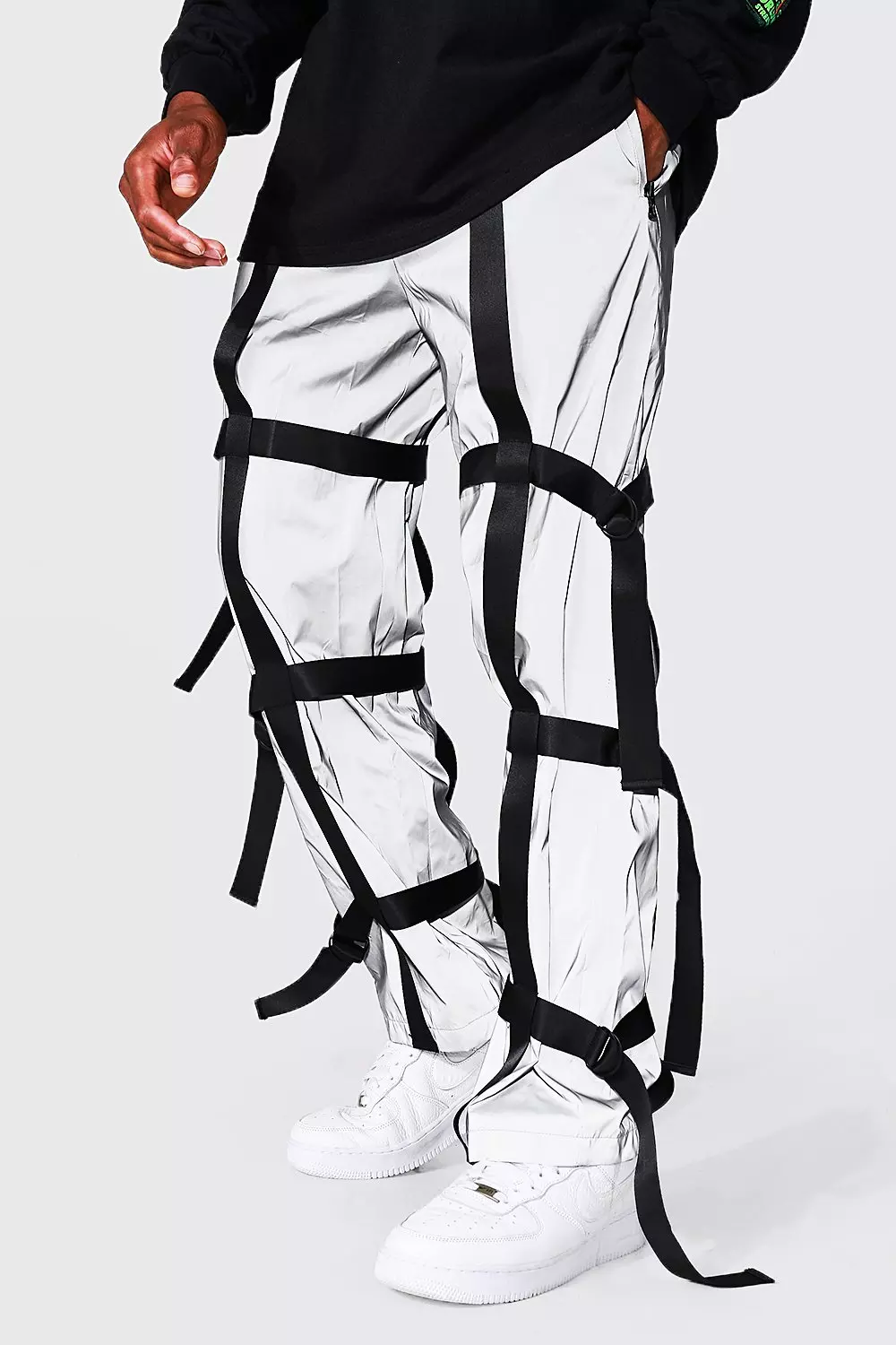 Boohoo reflective pants hot sale