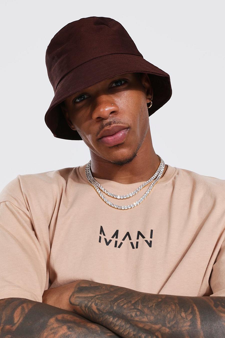 Chocolate brown Core Bucket Hat image number 1