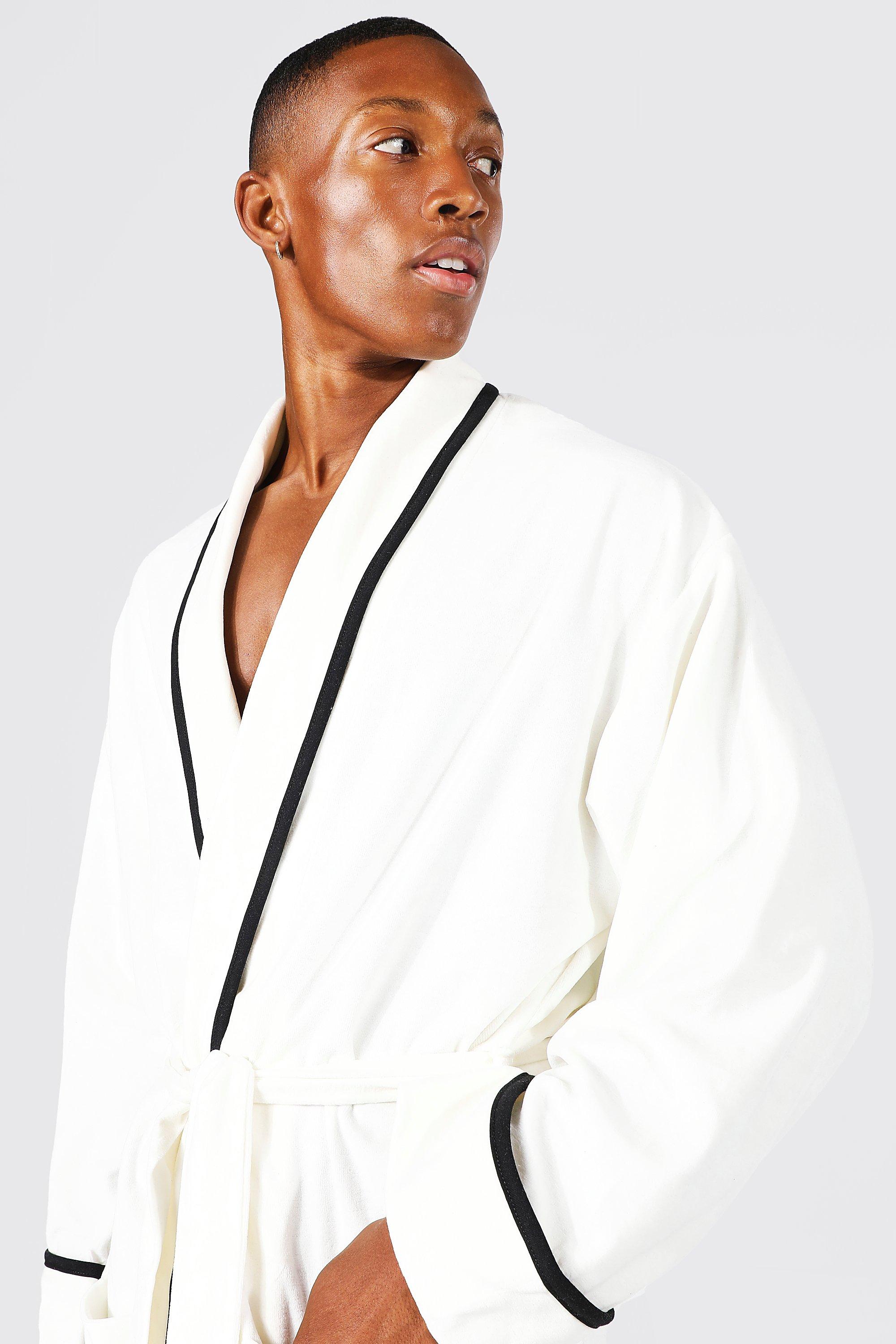 White towelling dressing gown hot sale