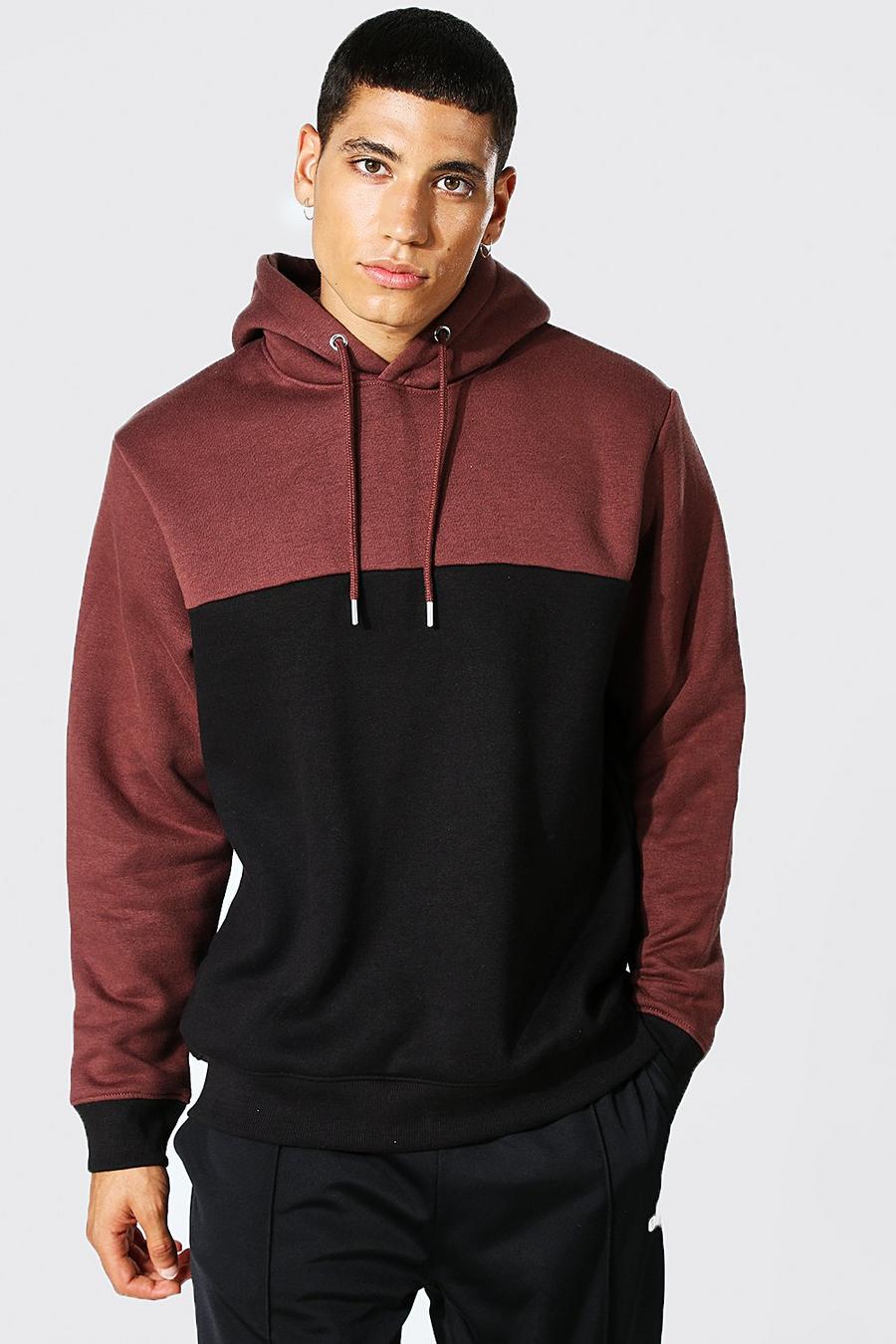 Tvåfärgad hoodie image number 1