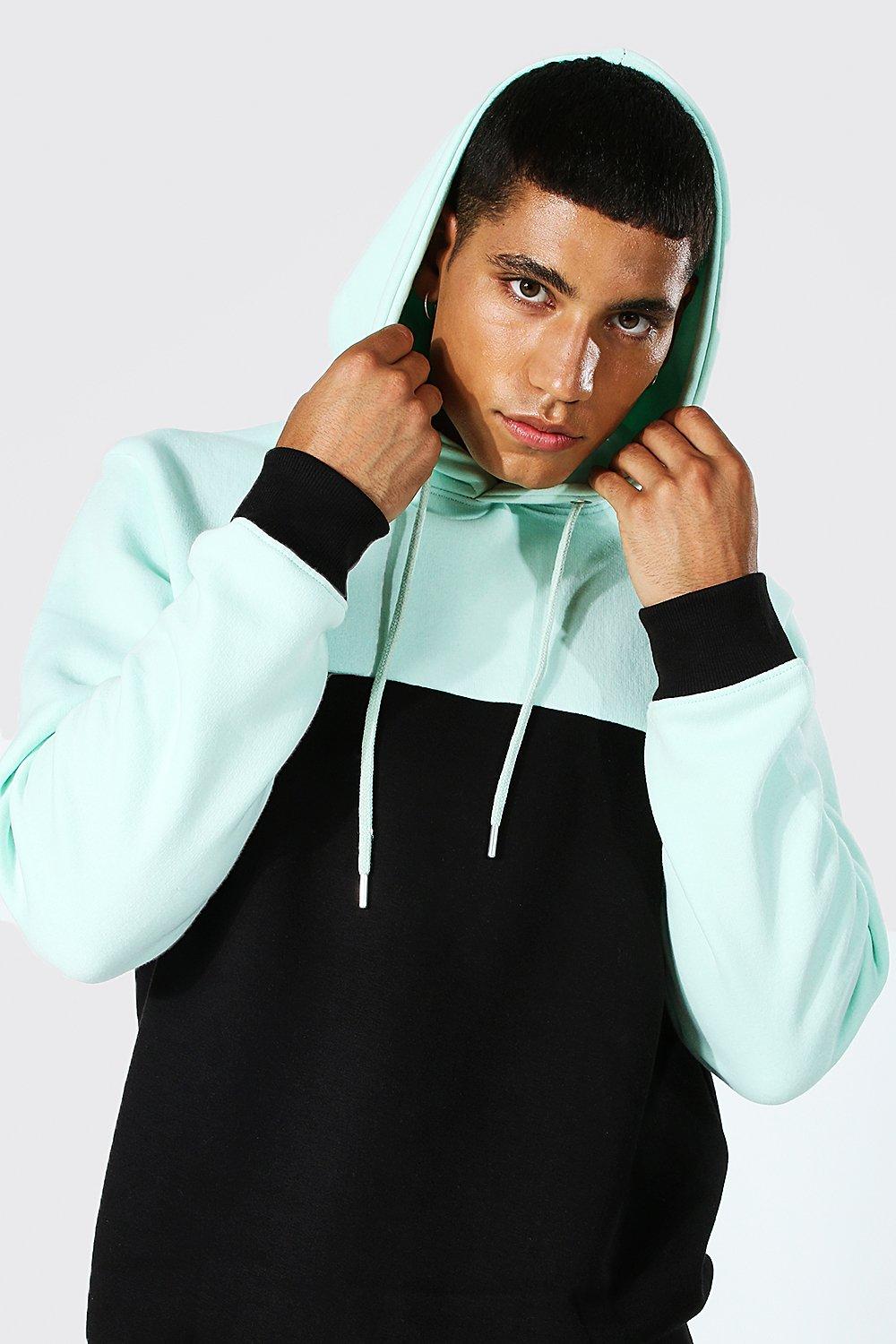 Colour Block Hoodie boohoo IE