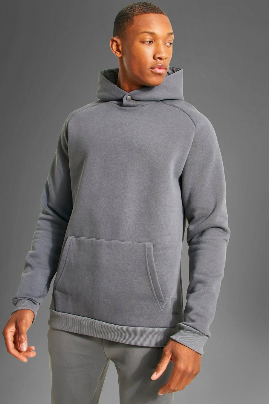 Charcoal gradient logo hoodie image number 1