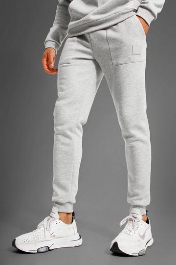 Man Active Gym Pocket Detail Sweatpant grey marl