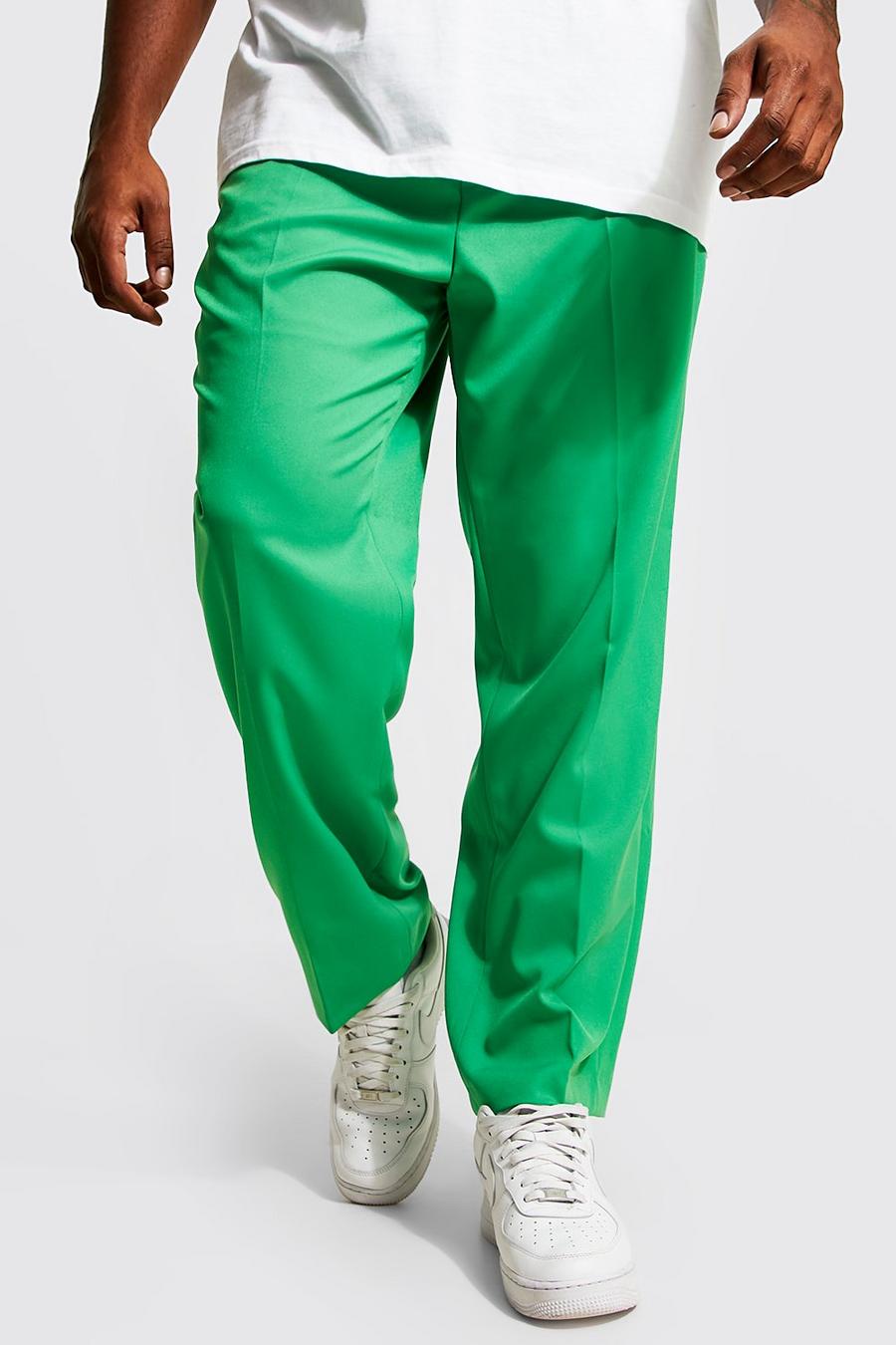 Pantaloni Plus Size con gamba sottile, Green gerde image number 1