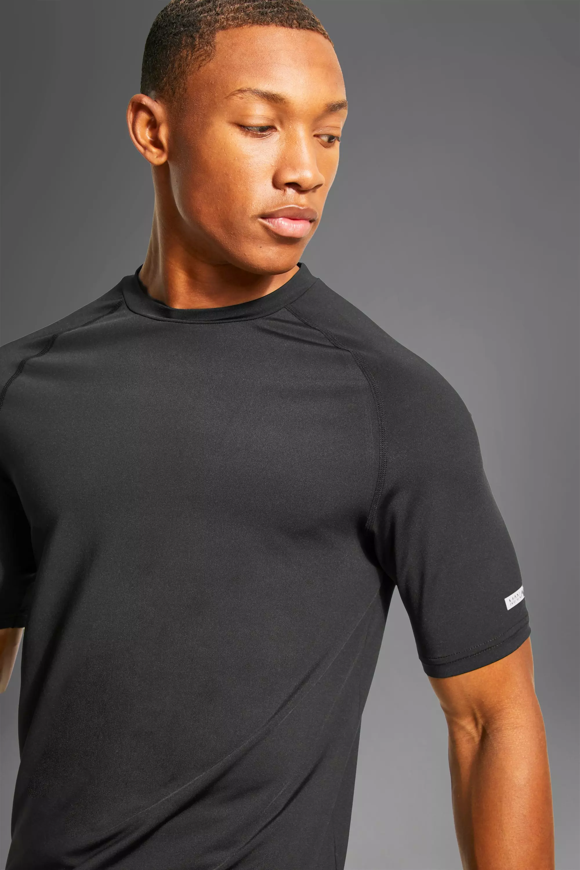 Black Man Active Performance Muscle Fit Raglan Tee alternative image