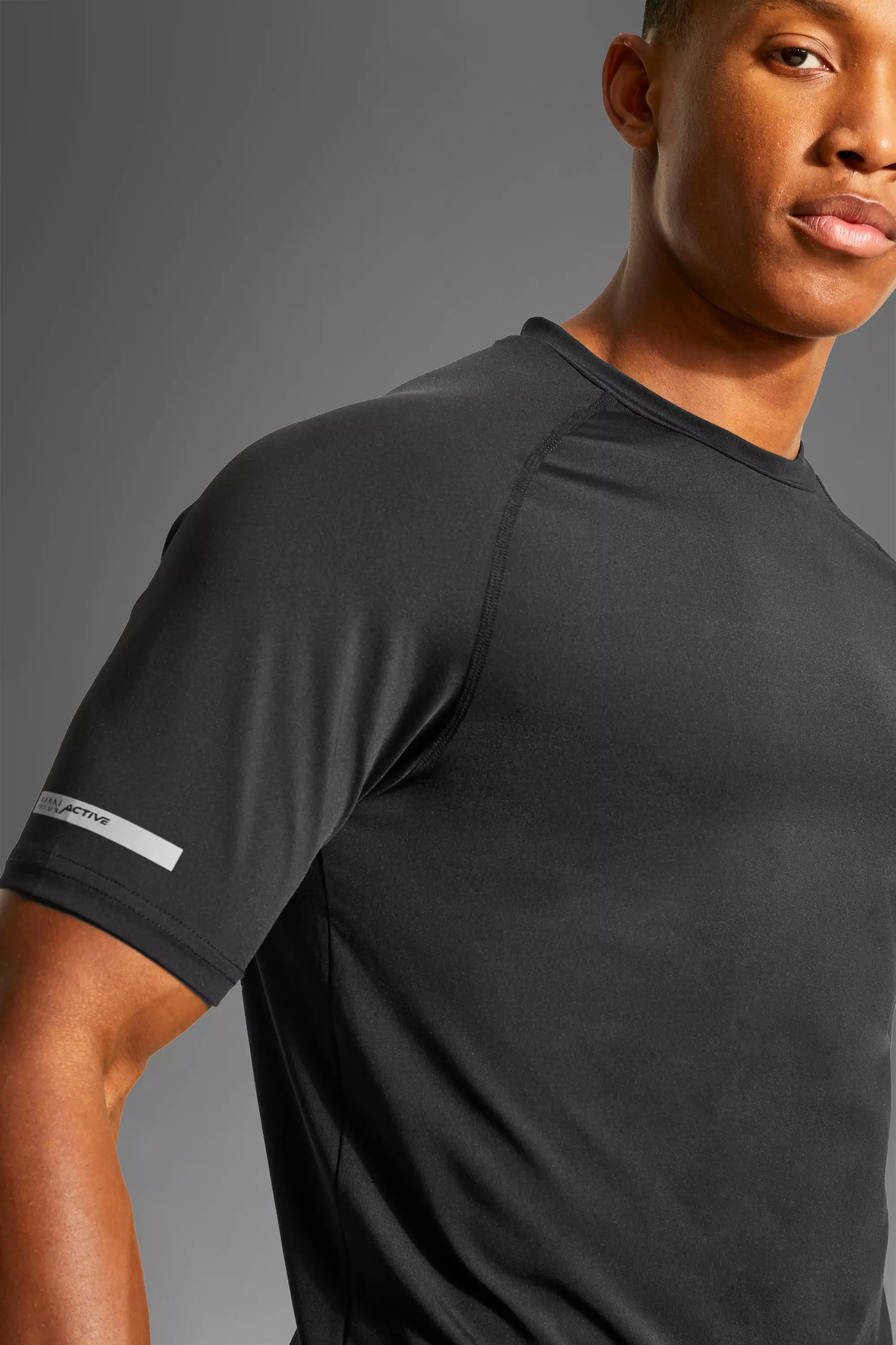 Black Man Active Performance Muscle Fit Raglan Tee alternative image