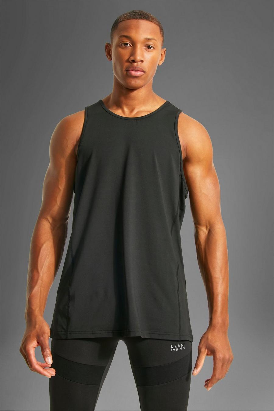 T-shirt sans manches - MAN Active, Black noir image number 1