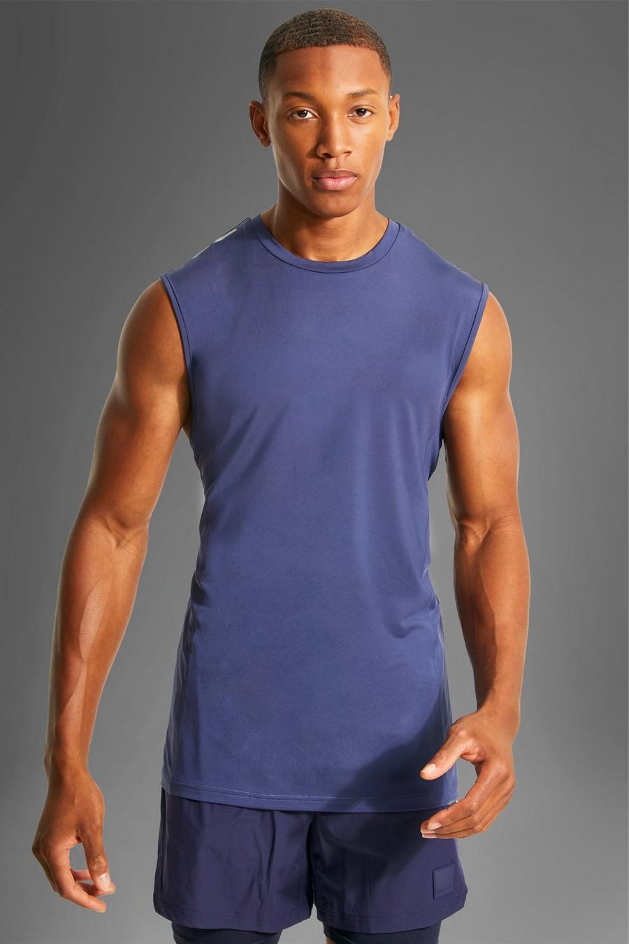 Navy Man Active Performance Tank image number 1