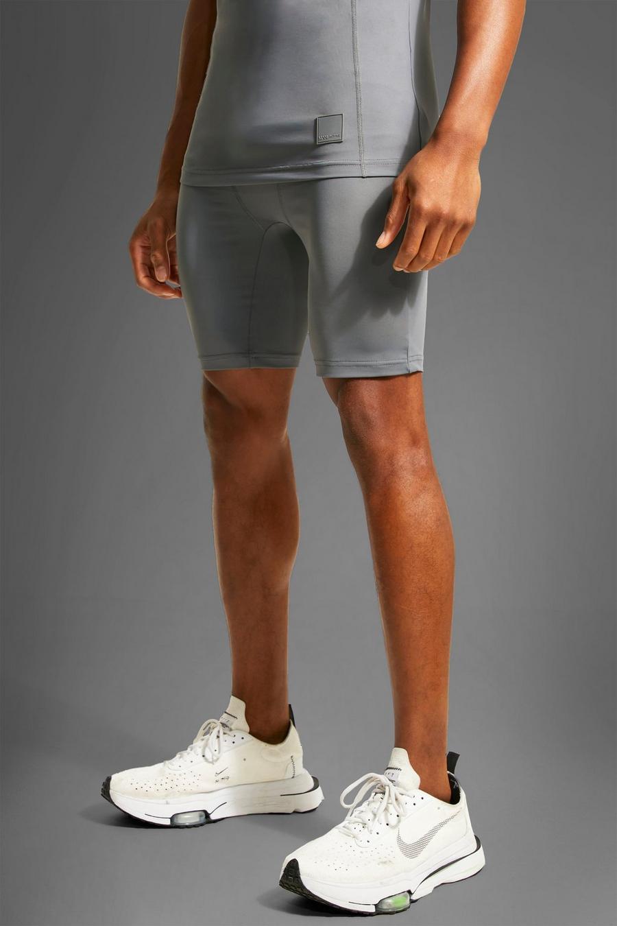 Charcoal Man Active Performance Compression Shorts image number 1