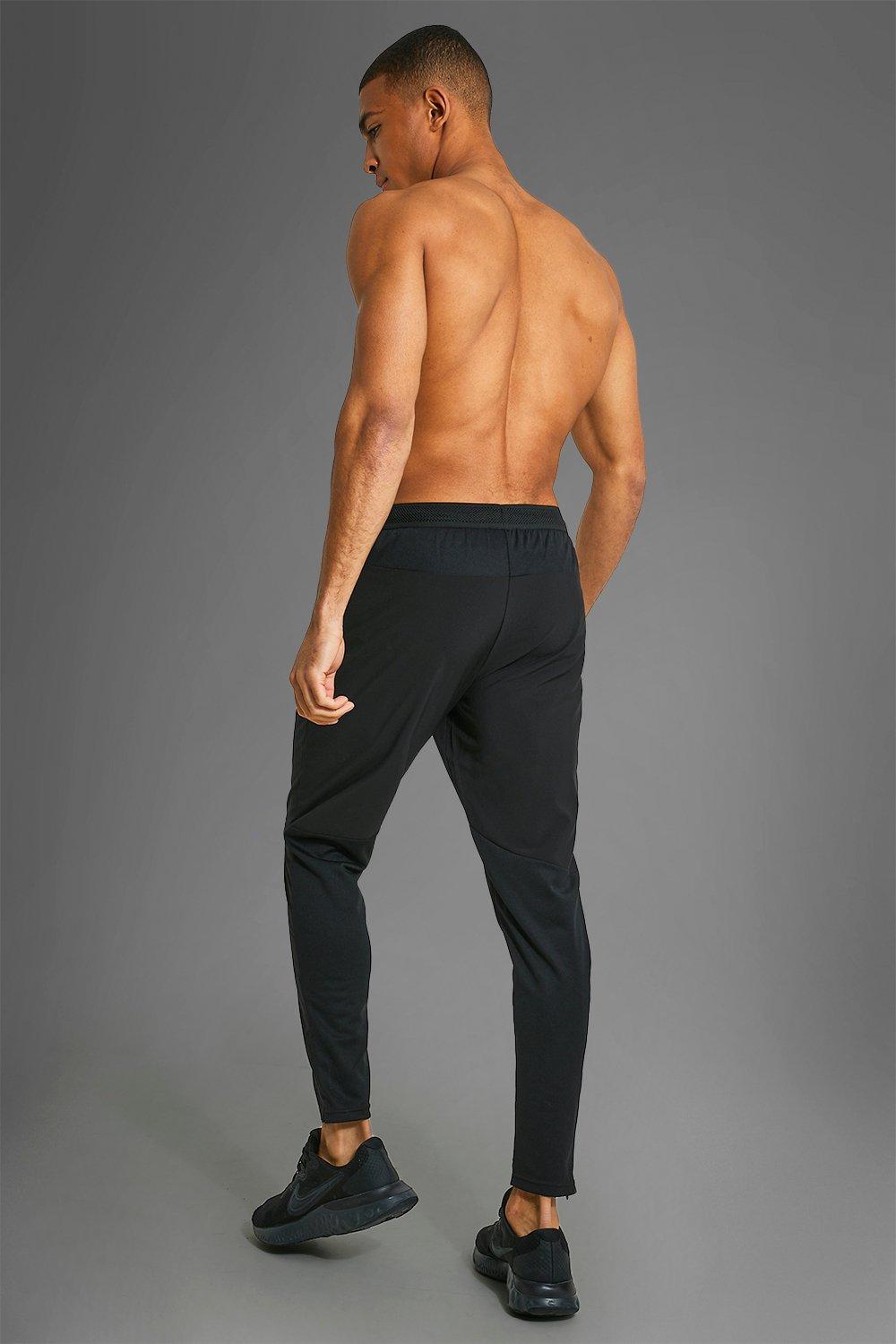 Man Active Fitness Performance Joggingbroek Met Ritszakken boohoo