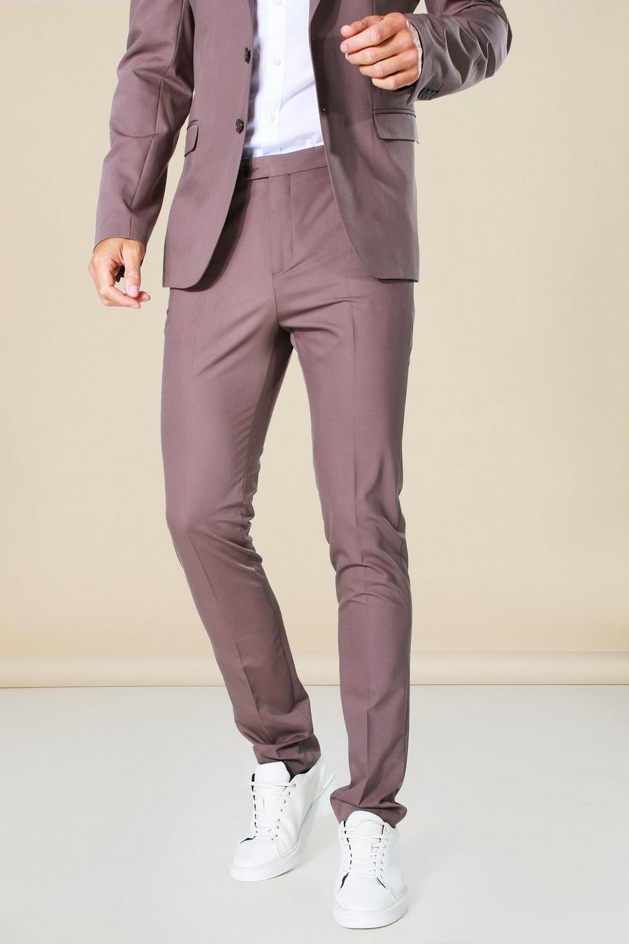 Slate grå Tall - Kostymbyxor i skinny fit image number 1