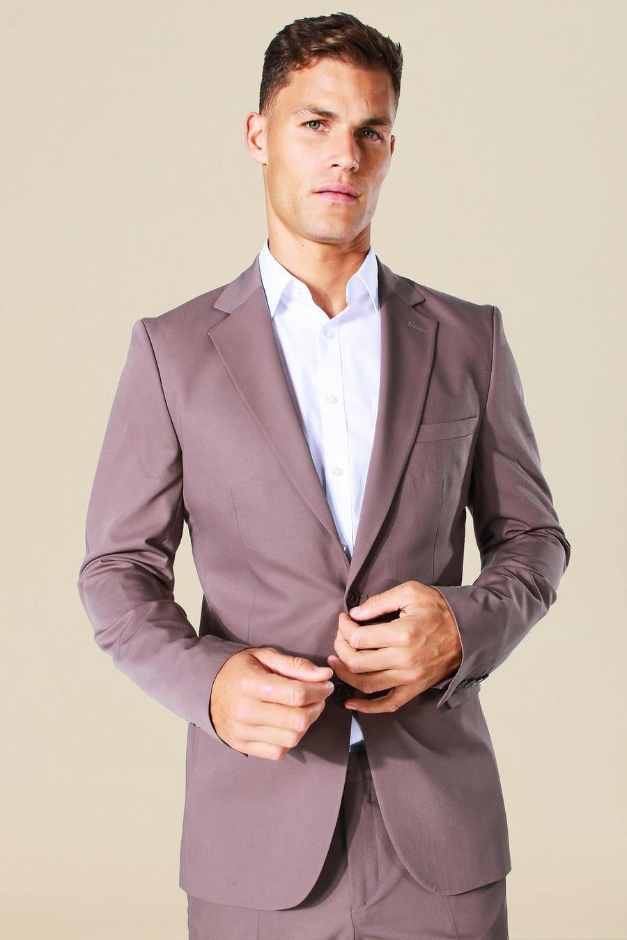 Blazer a monopetto Tall Skinny Fit, Slate image number 1