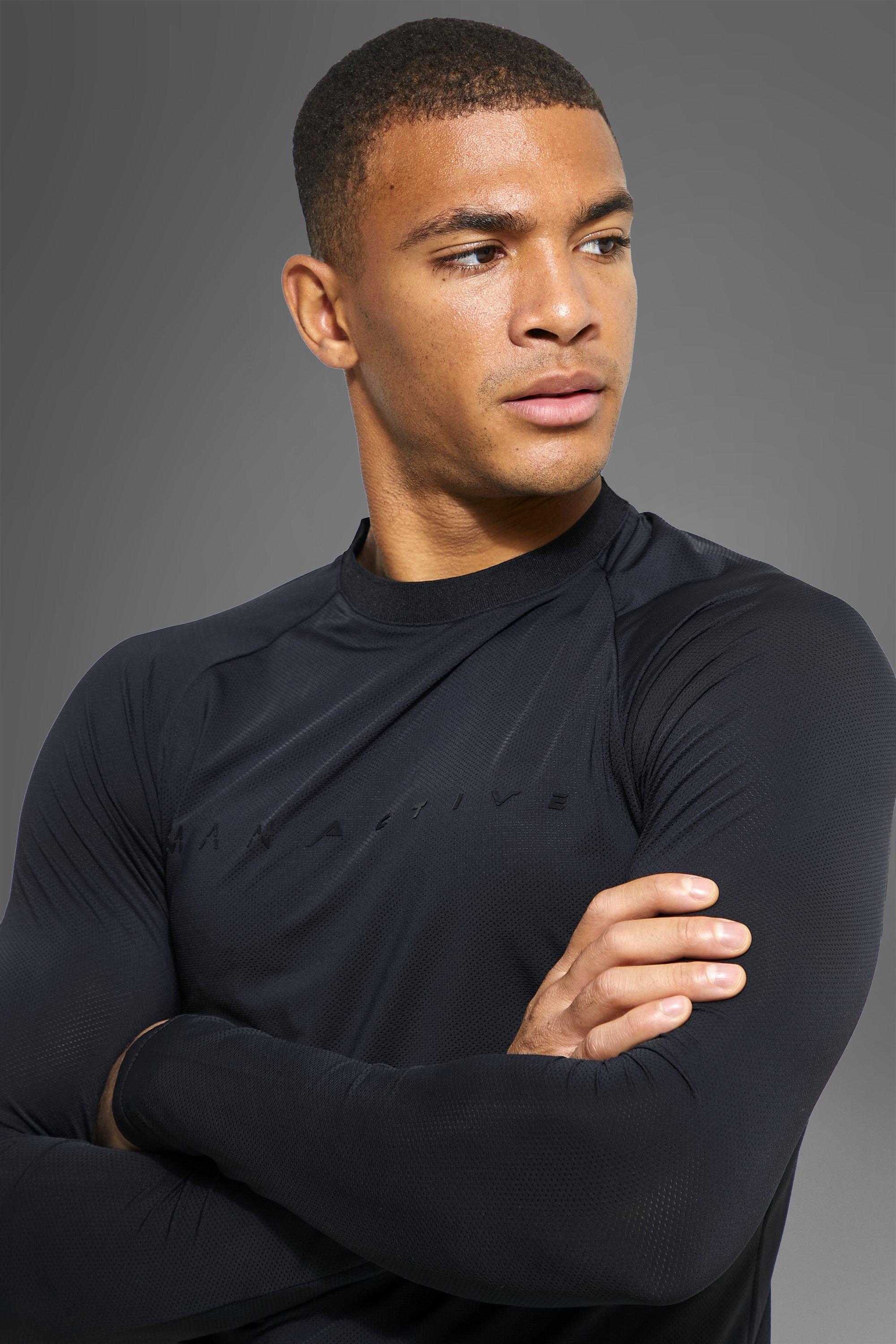  Boston Long Sleeve Training Tech Tee - Men's - Screen  C122476-M-LS-S