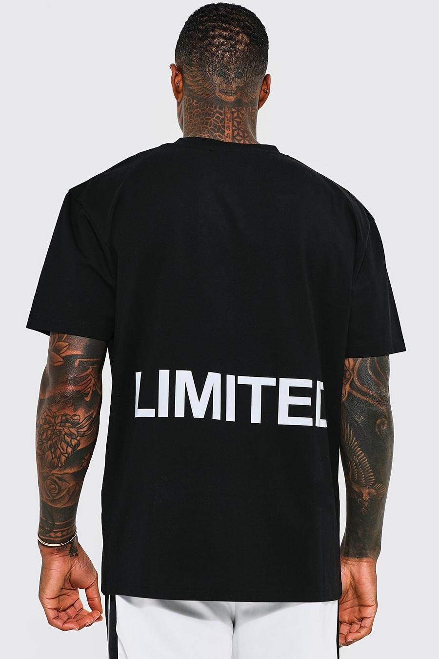 Camiseta oversize Limited gruesa, Black image number 1