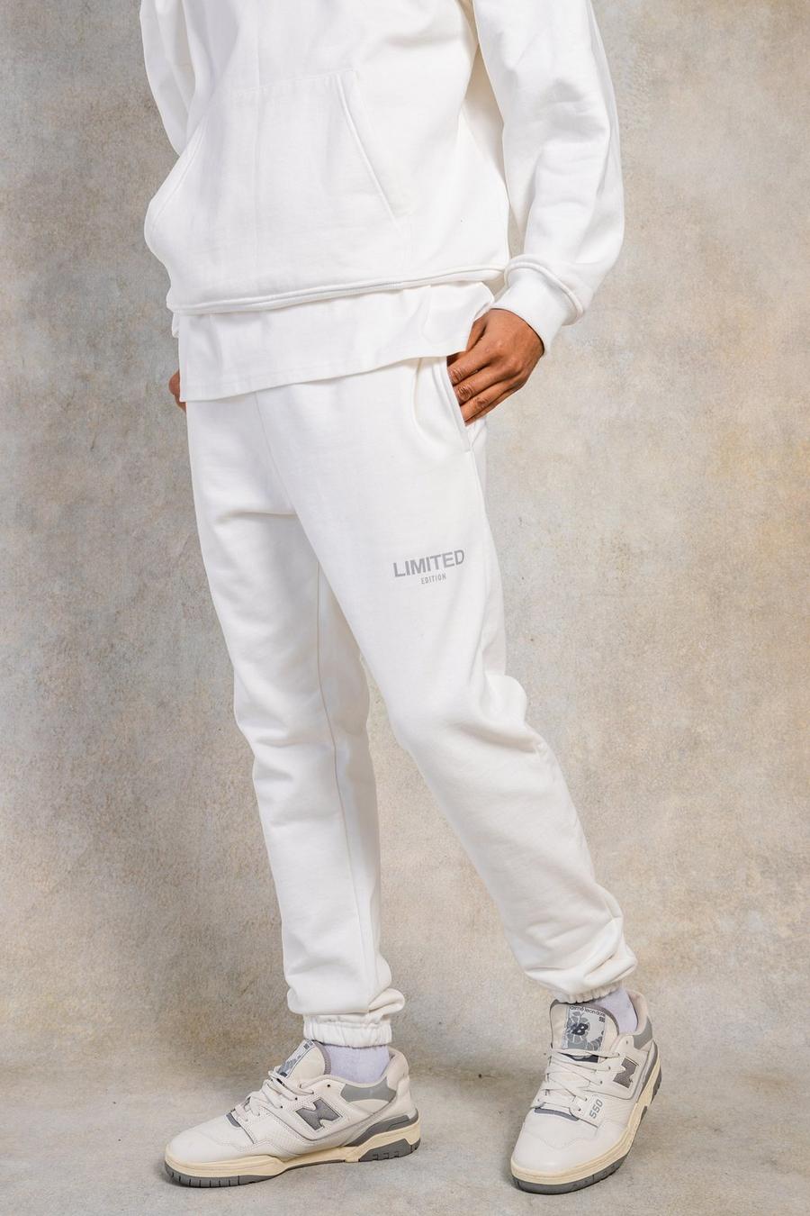 Ecru white Regular Limited Heavyweight Joggers image number 1