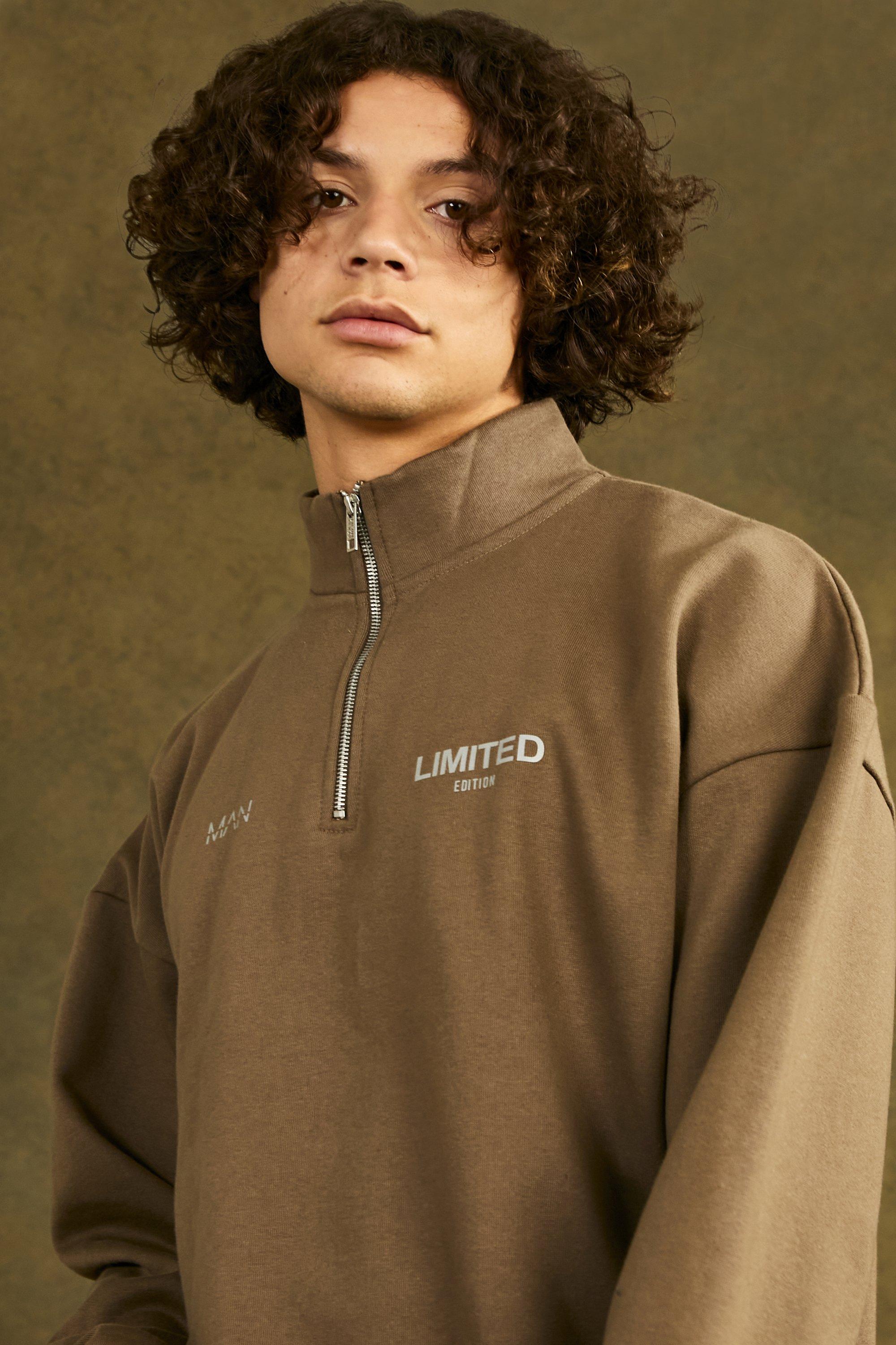 Oversized Heavyweight Limited Half Zip Hoodie