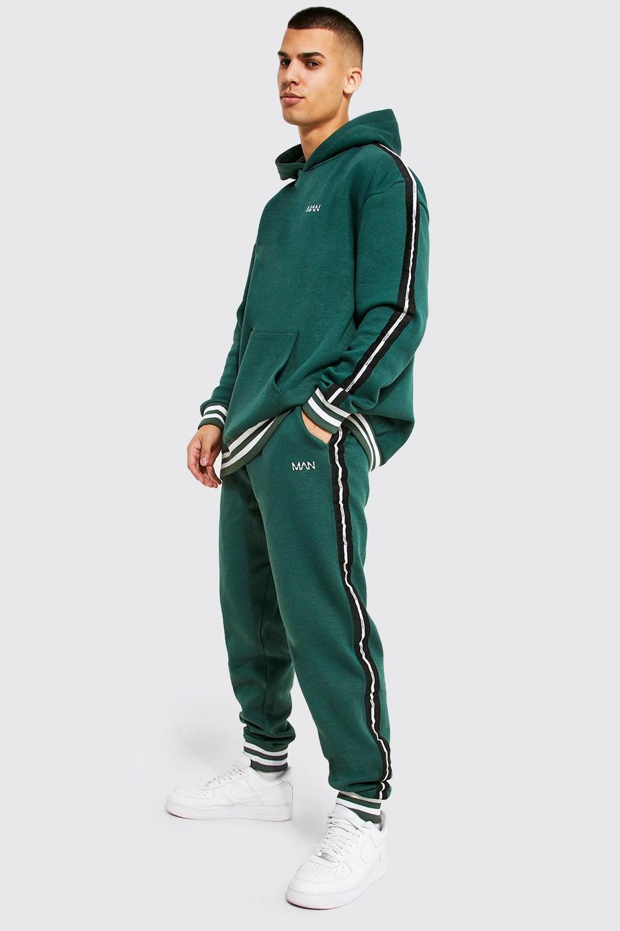 Oversize Original Man Trainingsanzug mit Kapuze, Green vert image number 1