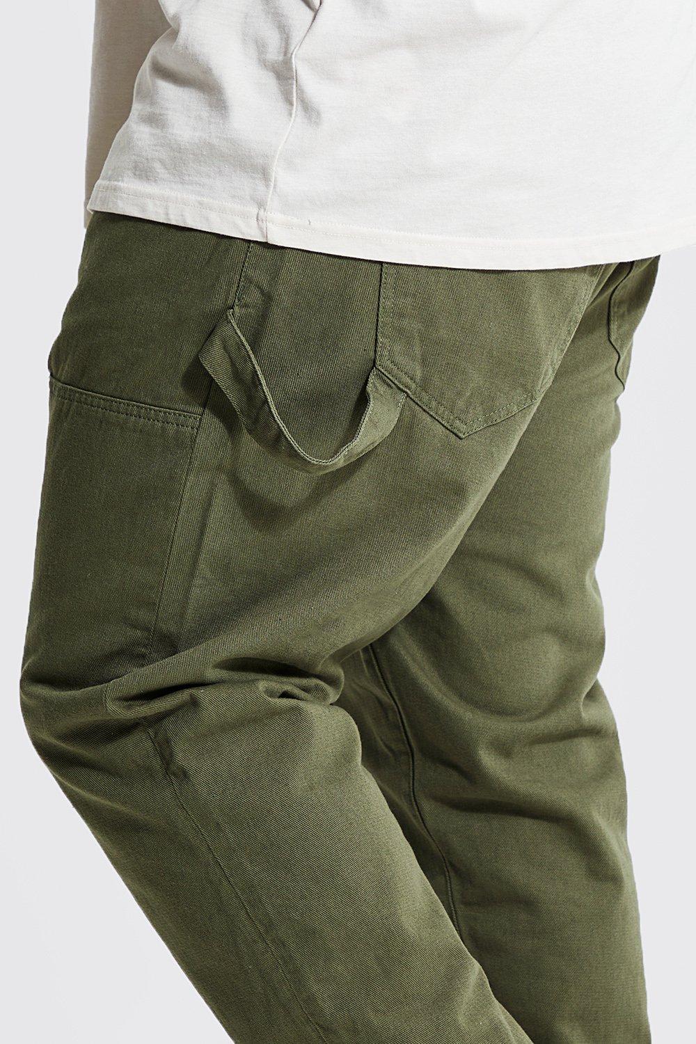 Slim carpenter fashion pants